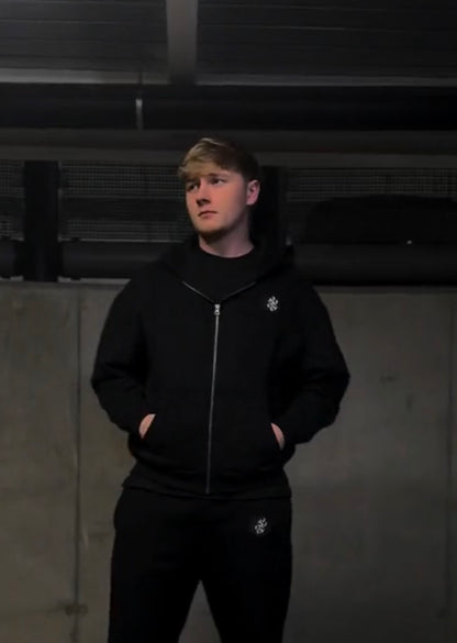 Emblem Zip Up Hoodie