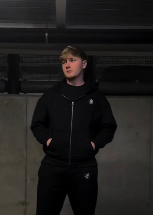 Emblem Zip Up Hoodie