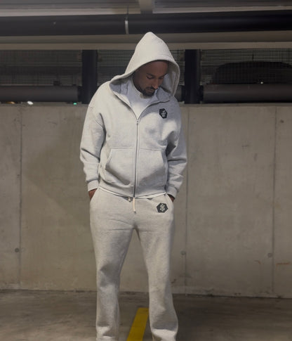 Emblem Zip Up Hoodie