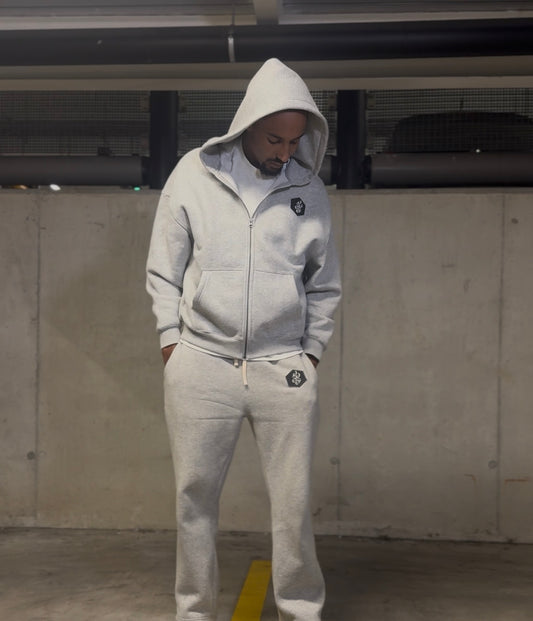 Emblem Zip Up Hoodie